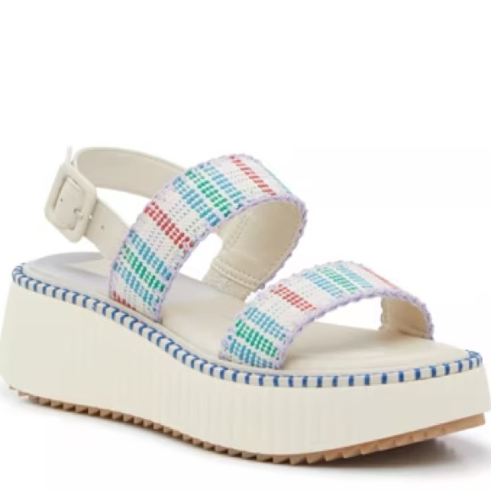 Dolce Vita Drake Multicolor Strappy Platform Sandals